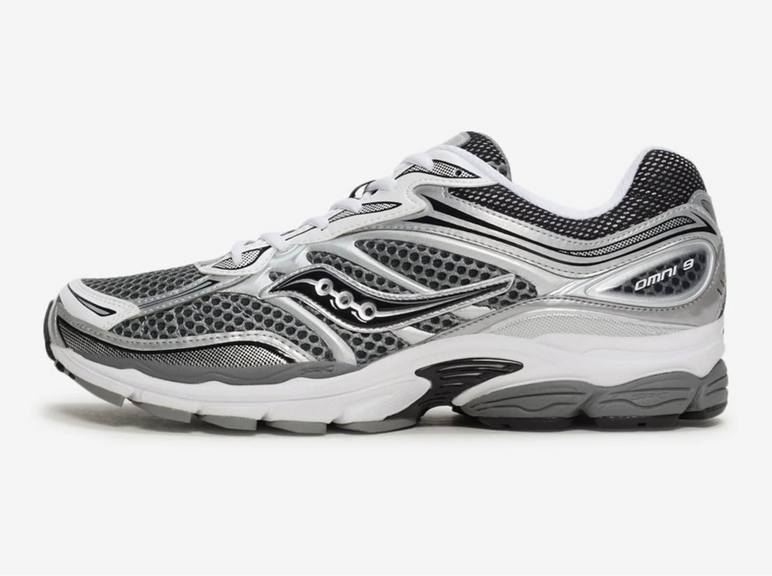 SAUCONY PROGRID OMNI 9 GREY SILVER BLACK
