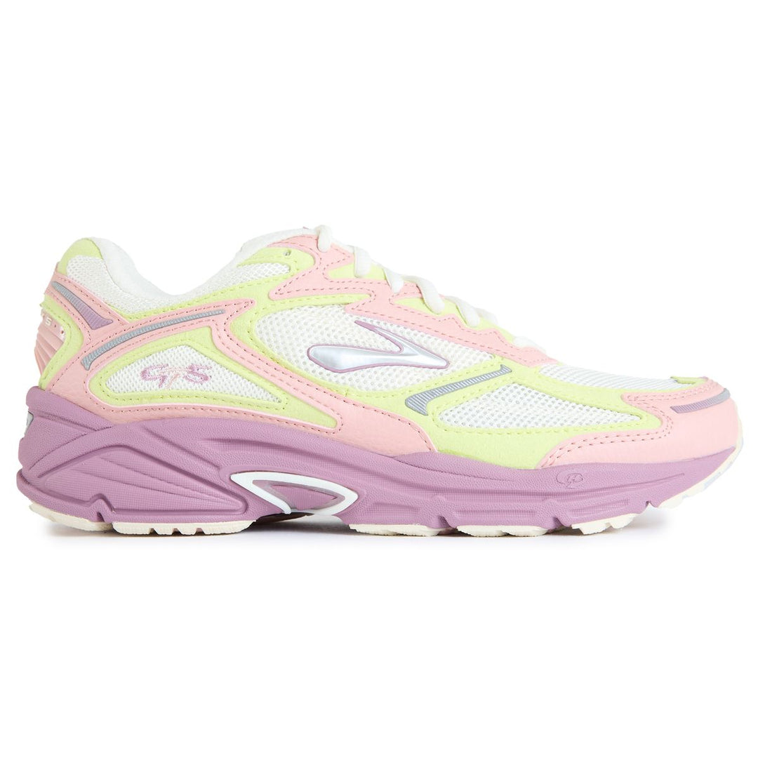 BROOKS ADRENALINE GTS 4 WHITE GREEN PINK
