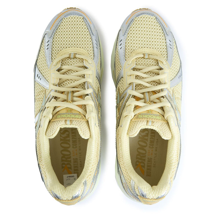 BROOKS ADRENALINE GTS 10 DUSTY YELLOW NEO YELLOW GREY — Stock 