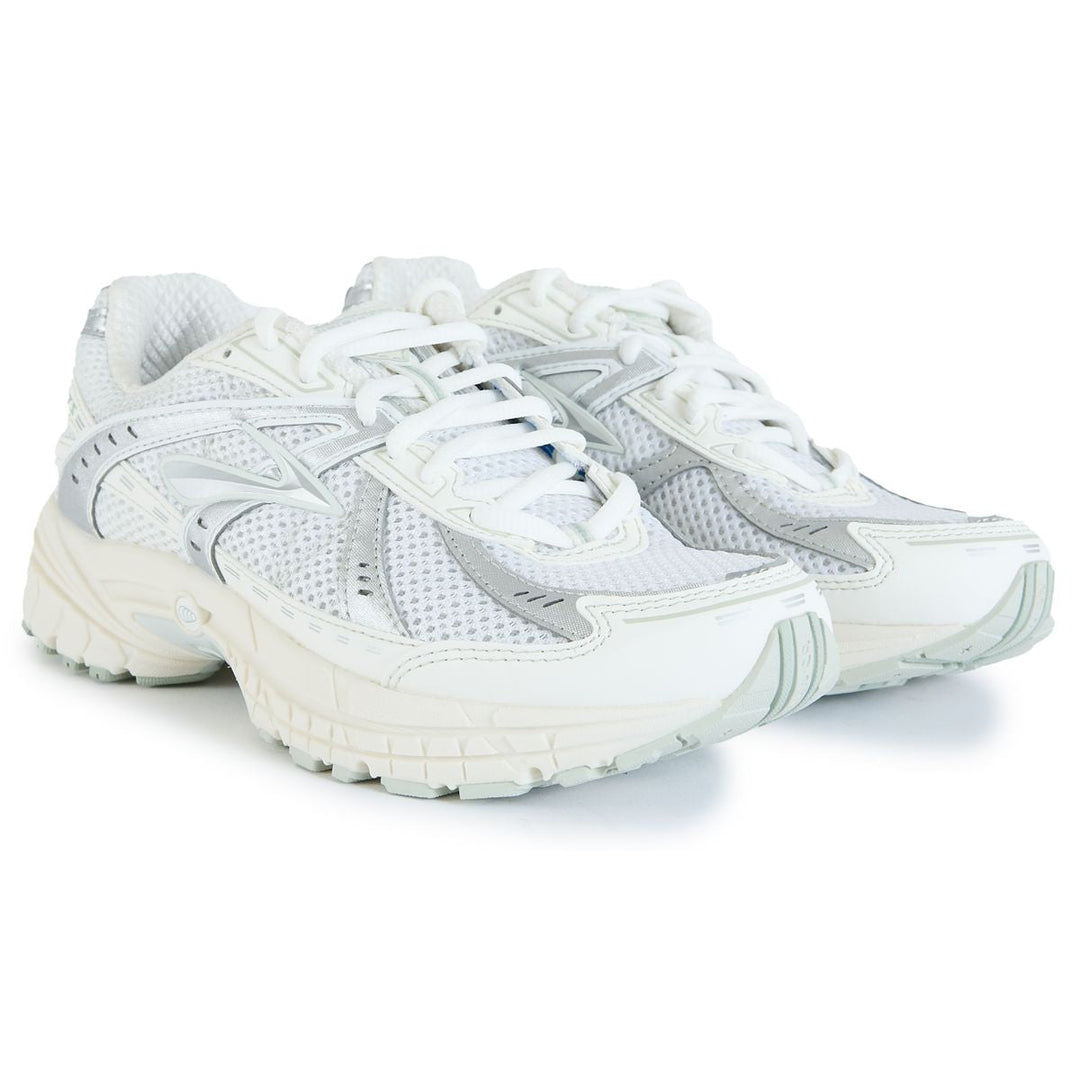BROOKS ADRENALINE GTS 10 WHITE SILVER — Stock 