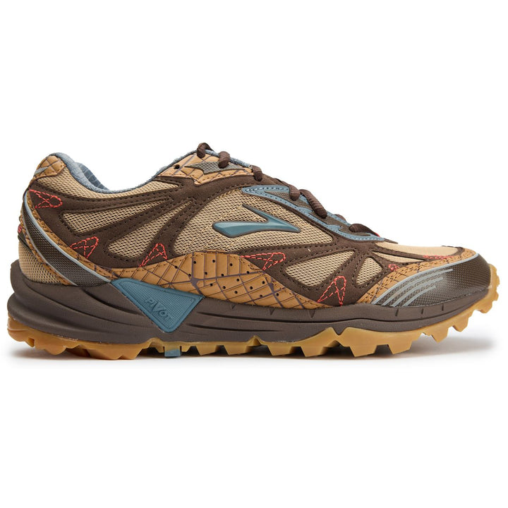 BROOKS X STAPLE CASCADIA 1 BROWN PINK BLUE