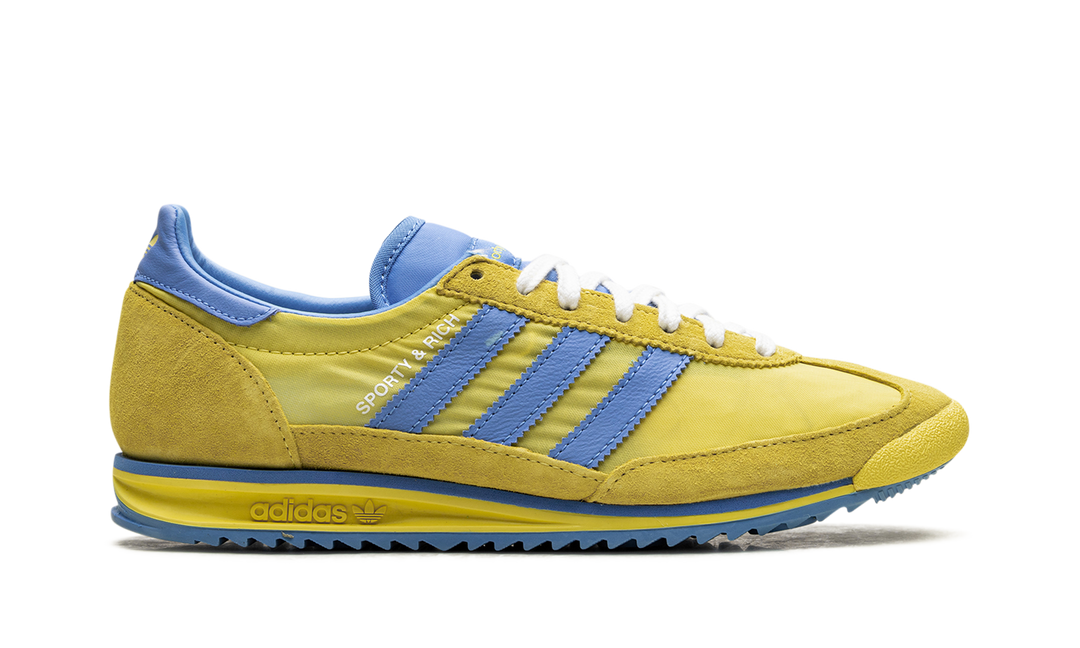 SPORTY &amp; RICH X ADIDAS SL72 YELLOW BLUE