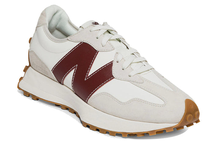 STAUD X NEW BALANCE 327 GREY BURGUNDY WOMENS