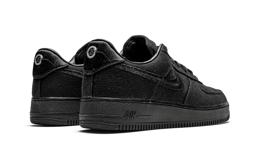 NIKE STUSSY X AIR FORCE 1 LOW TRIPLE BLACK
