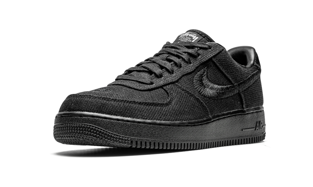 NIKE STUSSY X AIR FORCE 1 LOW TRIPLE BLACK