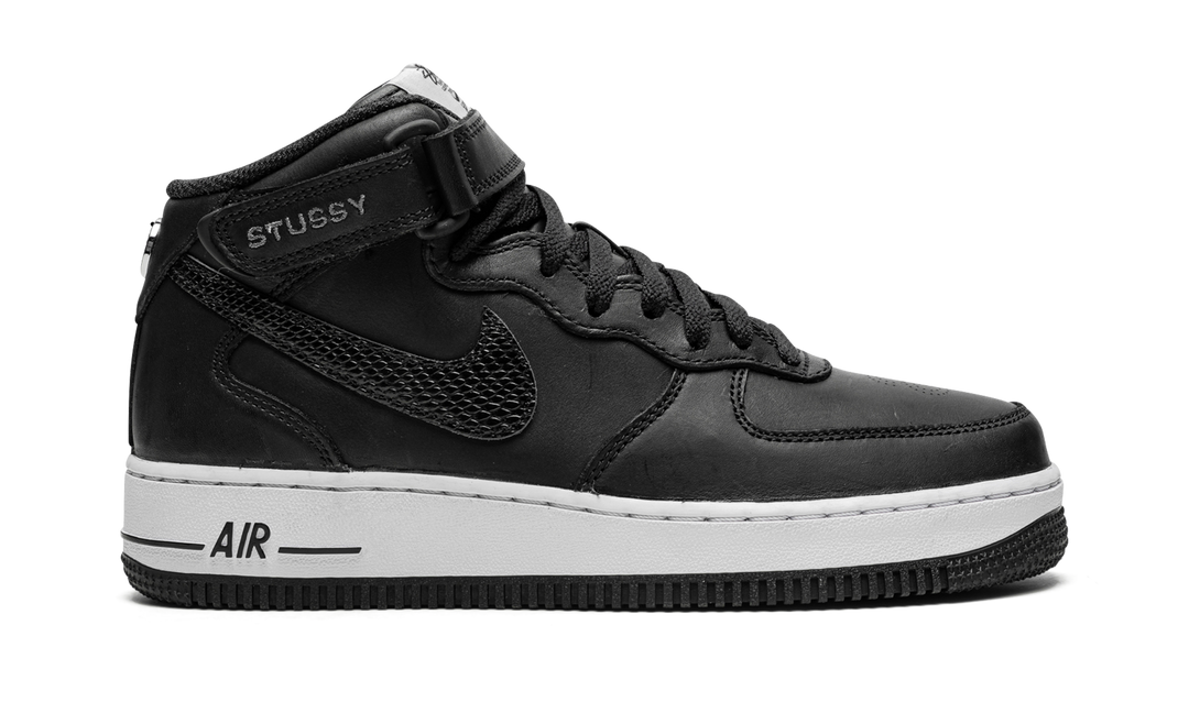 STUSSY X NIKE AIR FORCE 1 MID BLACK