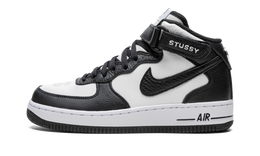 STUSSY X NIKE AIR FORCE 1 MID BLACK WHITE