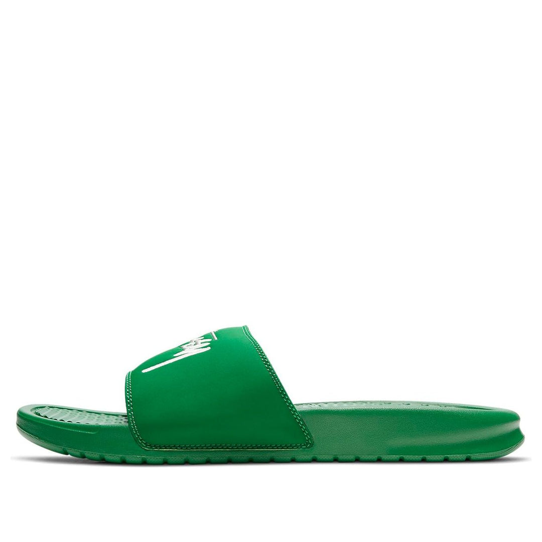 STUSSY X NIKE BENASSI SLIDE PINE GREEN