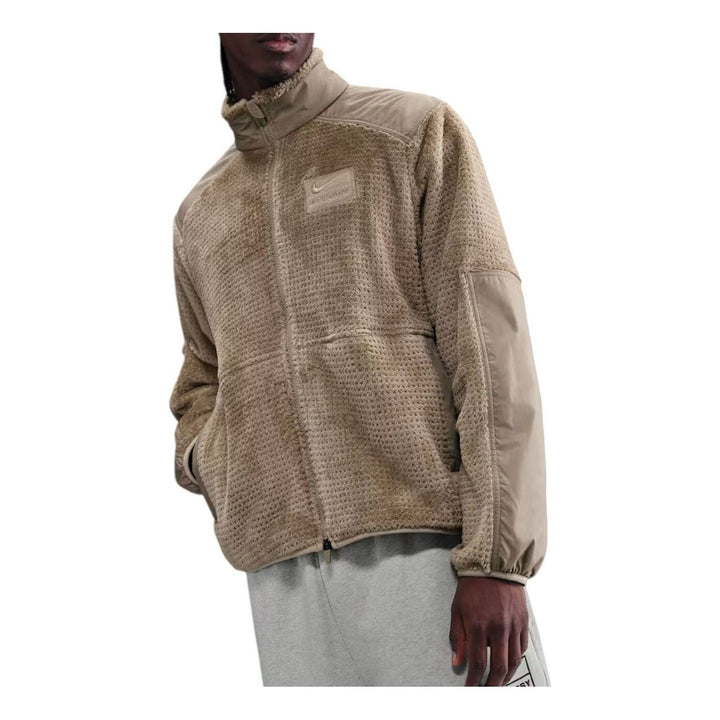 STUSSY X NIKE FULL ZIP FLEECE PINE NUT