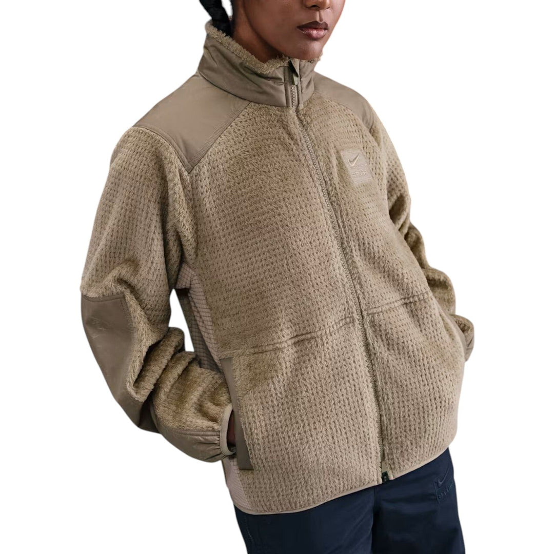 STUSSY X NIKE FULL ZIP FLEECE PINE NUT