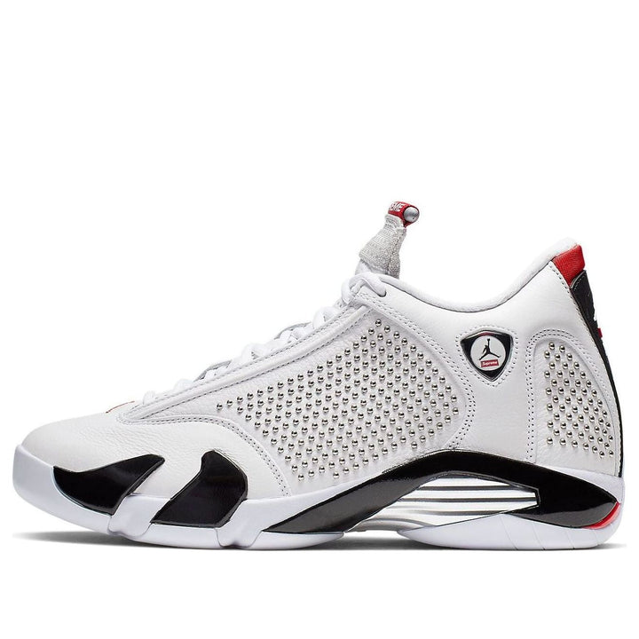 SUPREME X AIR JORDAN 14 WHITE UNIVERSITY RED