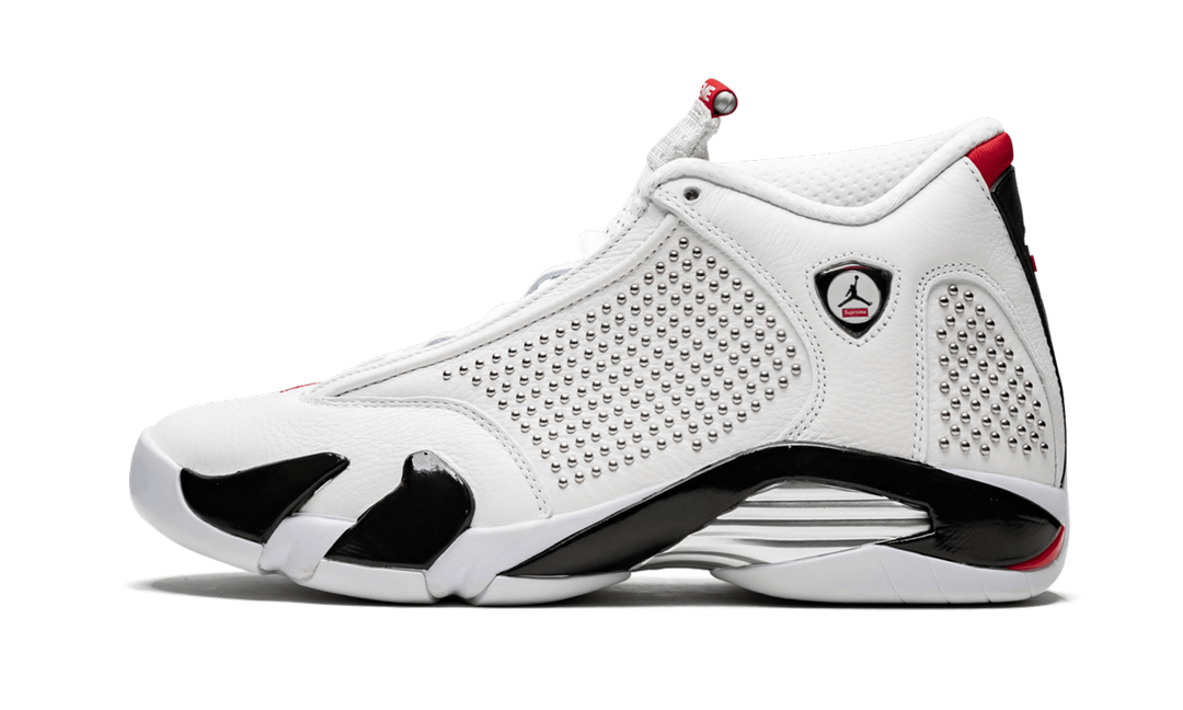 SUPREME X AIR JORDAN 14 WHITE UNIVERSITY RED