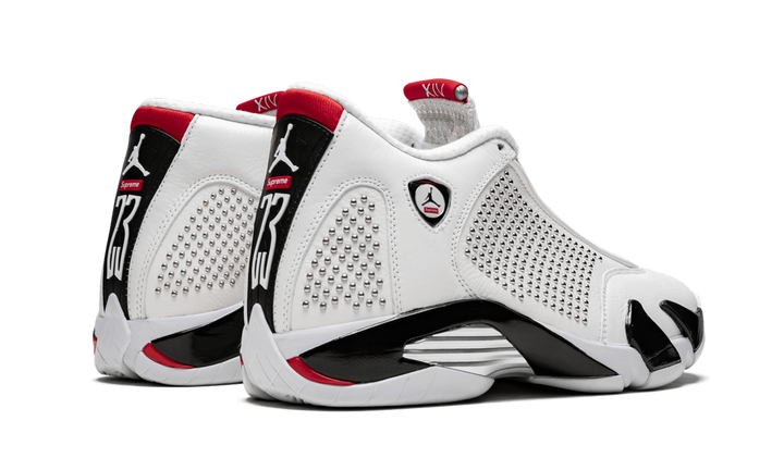 SUPREME X AIR JORDAN 14 WHITE UNIVERSITY RED
