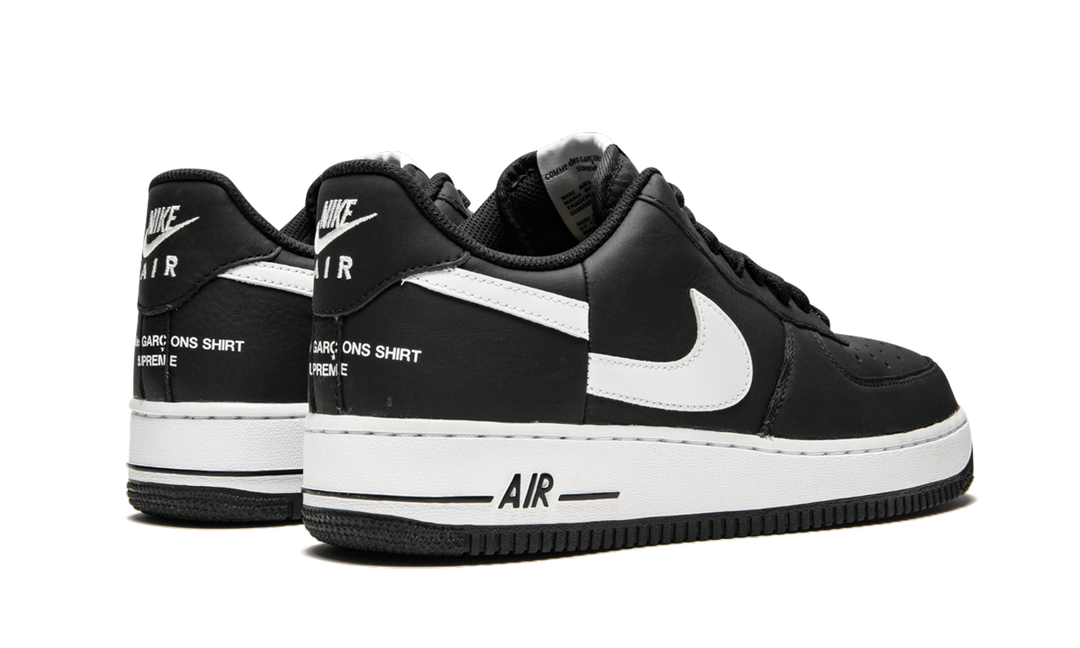 NIKE SUPREME X COMME DES GARÇONS X AIR FORCE 1 LOW BLACK