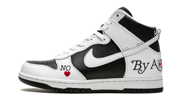 SUPREME X NIKE SB DUNK HIGH BY ANY MEANS BLACK — Stock