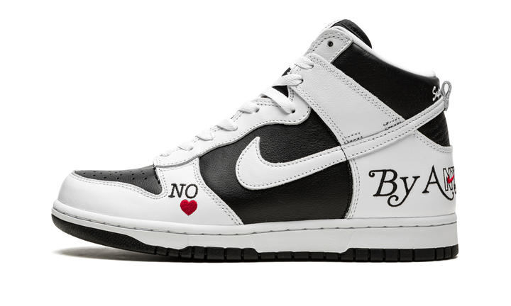 SUPREME X NIKE SB DUNK HIGH BY ANY MEANS BLACK