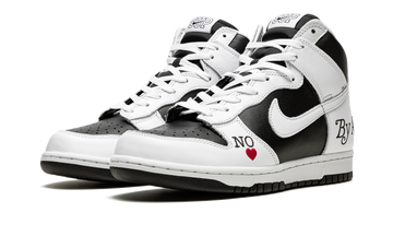 SUPREME X NIKE SB DUNK HIGH BY ANY MEANS BLACK — Stock