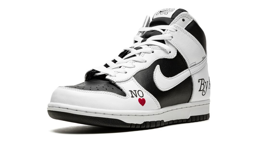 SUPREME X NIKE SB DUNK HIGH BY ANY MEANS BLACK