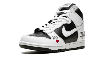 SUPREME X NIKE SB DUNK HIGH BY ANY MEANS BLACK — Stock