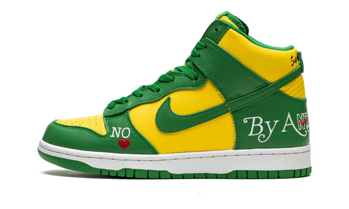 SUPREME X NIKE SB DUNK HIGH BY ANY MEANS BRAZIL