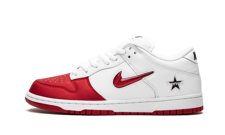 SUPREME X NIKE SB DUNK LOW RED WHITE