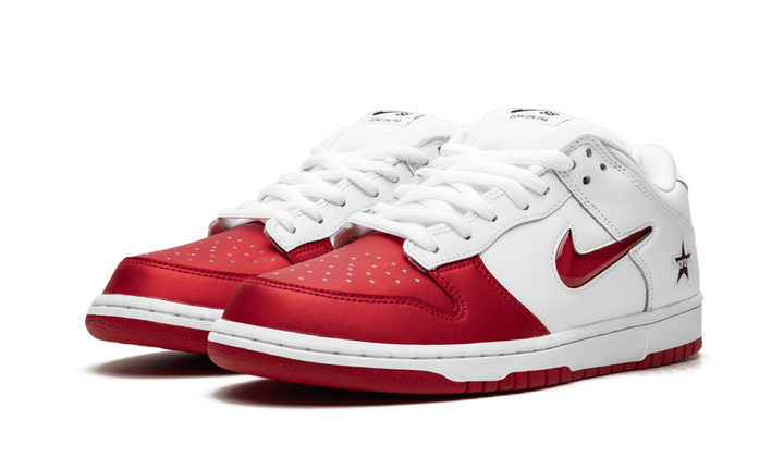 SUPREME X NIKE SB DUNK LOW RED WHITE
