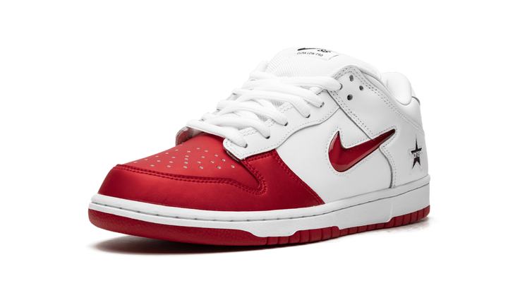 SUPREME X NIKE SB DUNK LOW RED WHITE