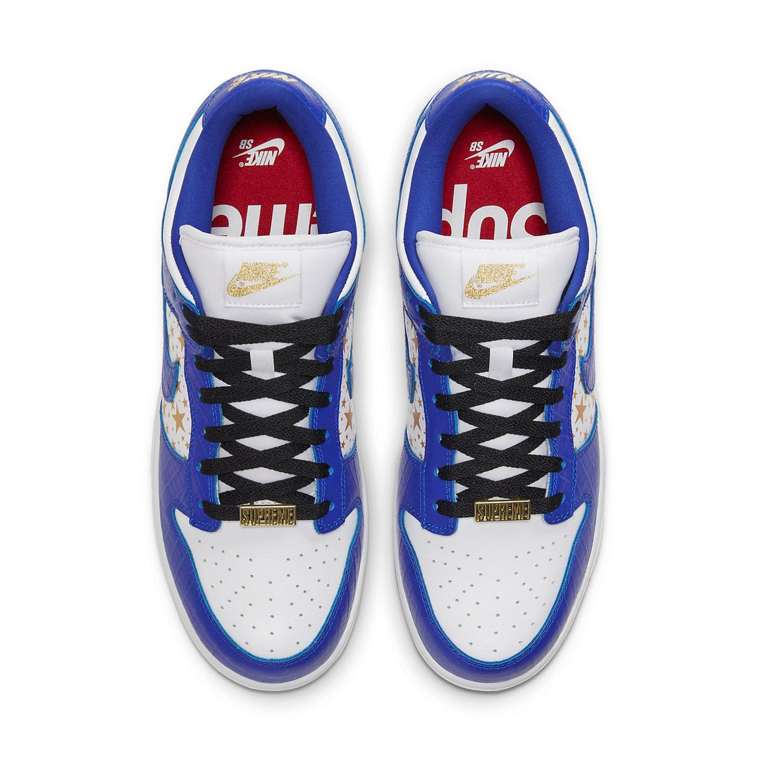 SUPREME X NIKE SB DUNK LOW STARS HYPER BLUE