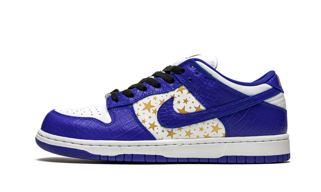 SUPREME X NIKE SB DUNK LOW STARS HYPER BLUE
