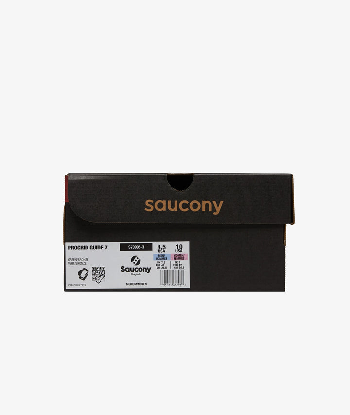 SAUCONY GUIDE 7 GREEN/ BRONZE — Stock 