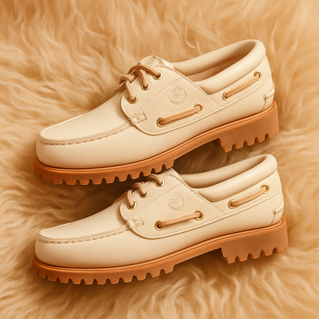 TIMBERLAND 3 EYE LUG BOAT SHOE &