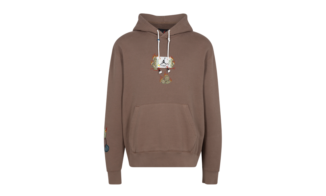 TRAVIS SCOTT X JORDAN FLIGHT GRAPHIC HOODIE ARCHAEO BROWN