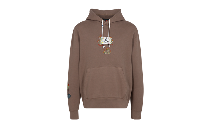 TRAVIS SCOTT X JORDAN FLIGHT GRAPHIC HOODIE ARCHAEO BROWN