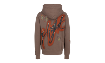 TRAVIS SCOTT X JORDAN FLIGHT GRAPHIC HOODIE ARCHAEO BROWN — Stock