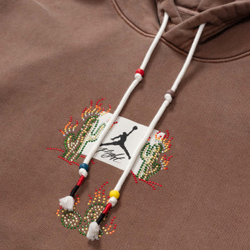 TRAVIS SCOTT X JORDAN FLIGHT GRAPHIC HOODIE ARCHAEO BROWN