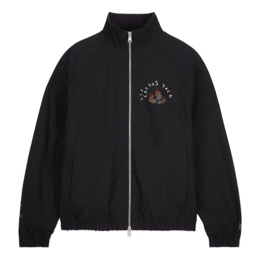 TRAVIS SCOTT X JORDAN WOVEN JACKET BLACK — Stock 