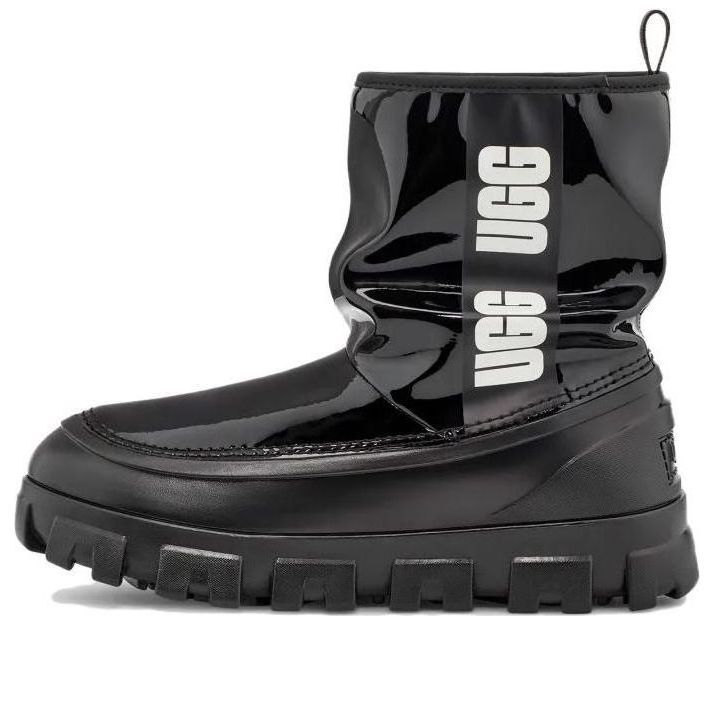UGG CLASSIC BRELLAH MINI BOOT BLACK WOMENS