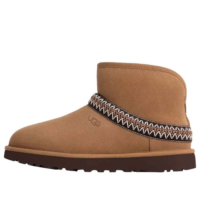 UGG CLASSIC MINI CRESCENT CHESTNUT (WOMEN&