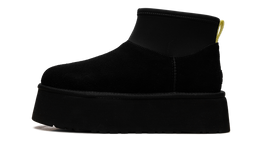 UGG CLASSIC MINI DIPPER BOOT BLACK YELLOW WOMENS