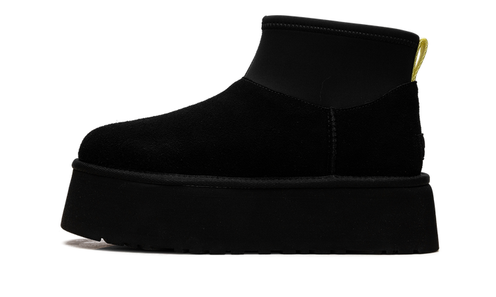 UGG CLASSIC MINI DIPPER BOOT BLACK YELLOW WOMENS