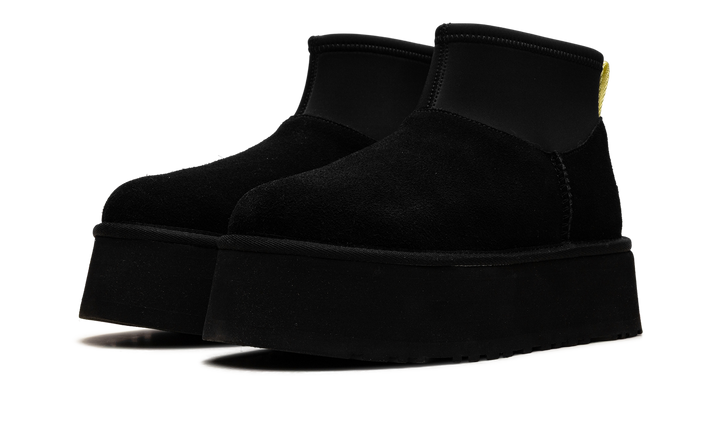 UGG CLASSIC MINI DIPPER BOOT BLACK YELLOW WOMENS
