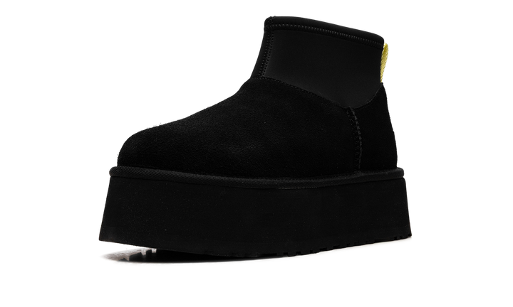 UGG CLASSIC MINI DIPPER BOOT BLACK YELLOW WOMENS