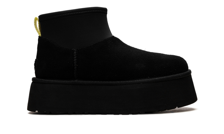 UGG CLASSIC MINI DIPPER BOOT BLACK YELLOW WOMENS
