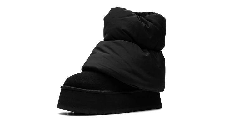 UGG CLASSIC MINI DIPPER PUFFER BOOT BLACK WOMENS