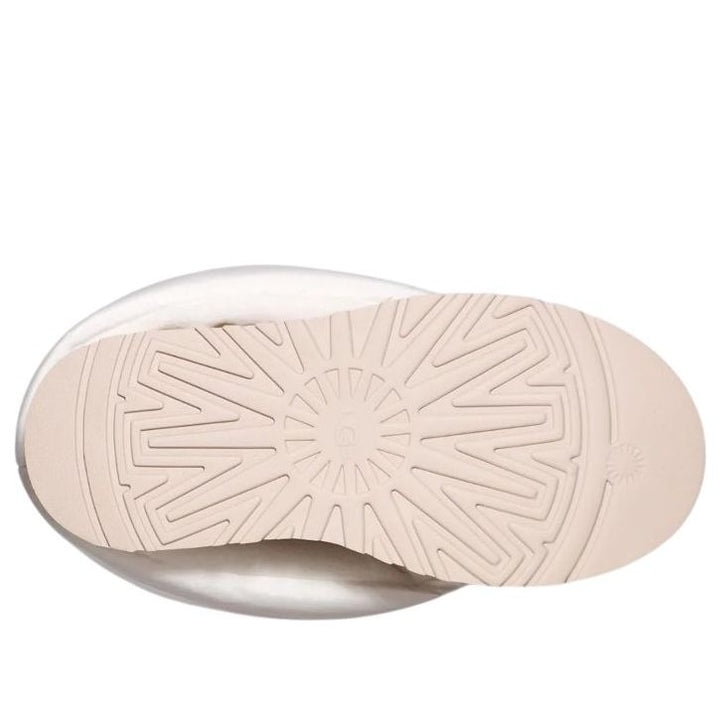 UGG CLASSIC MINI DIPPER PUFFER BOOT WHITE CERAMIC WOMENS