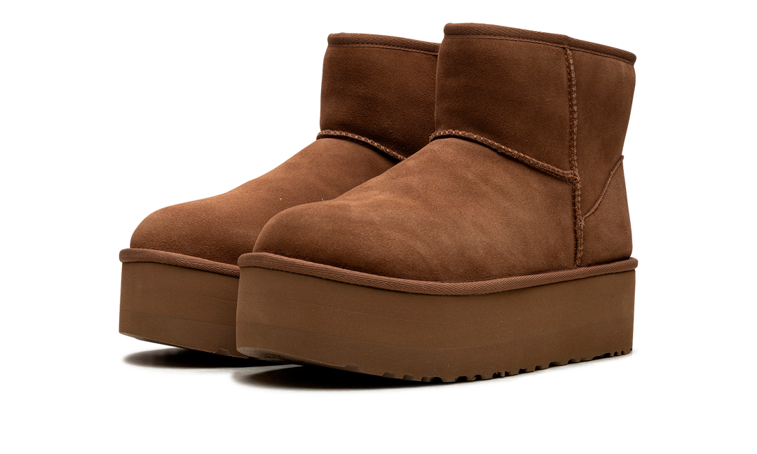 UGG CLASSIC MINI PLATFORM BOOT CHESTNUT (WOMEN&
