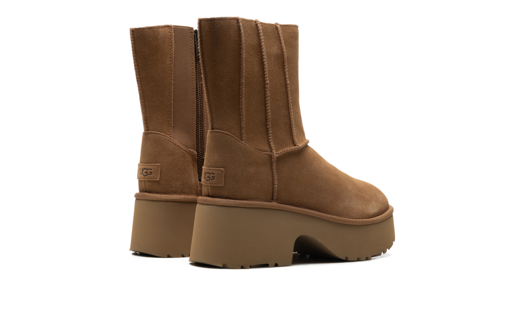 UGG CLASSIC TWIN SEAM NEW HEIGHTS BOOT CHESTNUT WOMENS