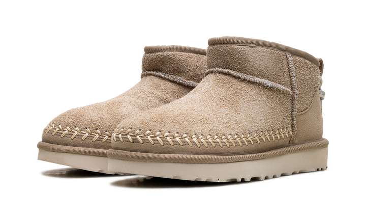 UGG CLASSIC ULTRA MINI BIARRITZ BOOT MUSTARD SEED WOMENS
