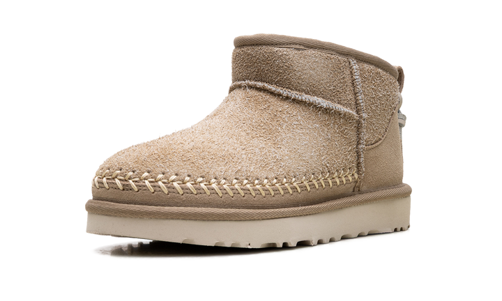 UGG CLASSIC ULTRA MINI BIARRITZ BOOT MUSTARD SEED WOMENS