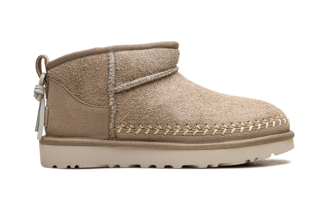 UGG CLASSIC ULTRA MINI BIARRITZ BOOT MUSTARD SEED WOMENS